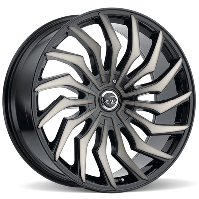 VCT Chopper Black Machined Wheel