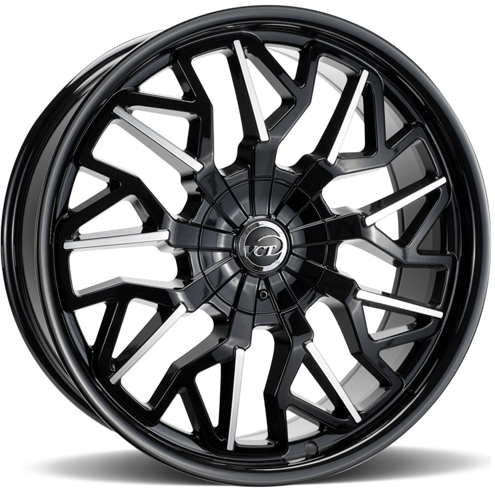 VCT Cyclone Black Machined Wheel