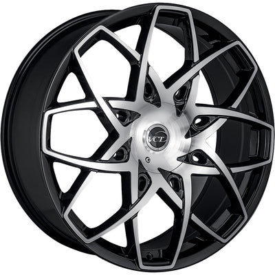 VCT Merlin Black Machined Wheel