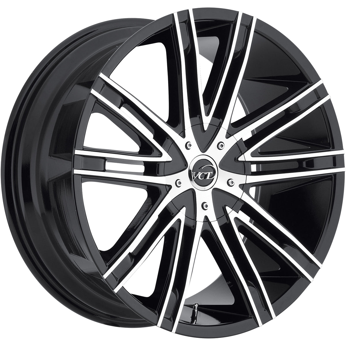 VCT V28 Black Machined Wheel