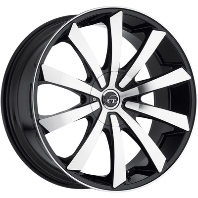 VCT V48 Black Machined Wheel