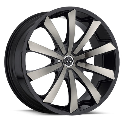 VCT V48 Black Machined Wheel