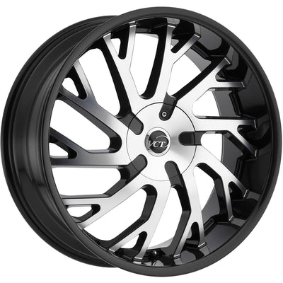 VCT V77 Black Machined wheel