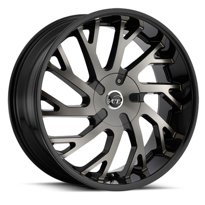 VCT V77 Black Machined Wheel