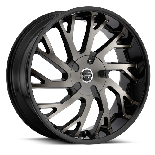 VCT V77 Black Machined Wheel