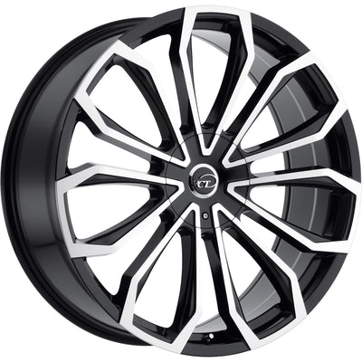 VCT V78 Black Machined Wheel