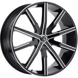 VCT V80 Black Machined Wheel