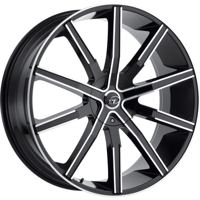 VCT V80 Black Machined Wheel