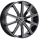 VCT V80 Black Machined Wheel