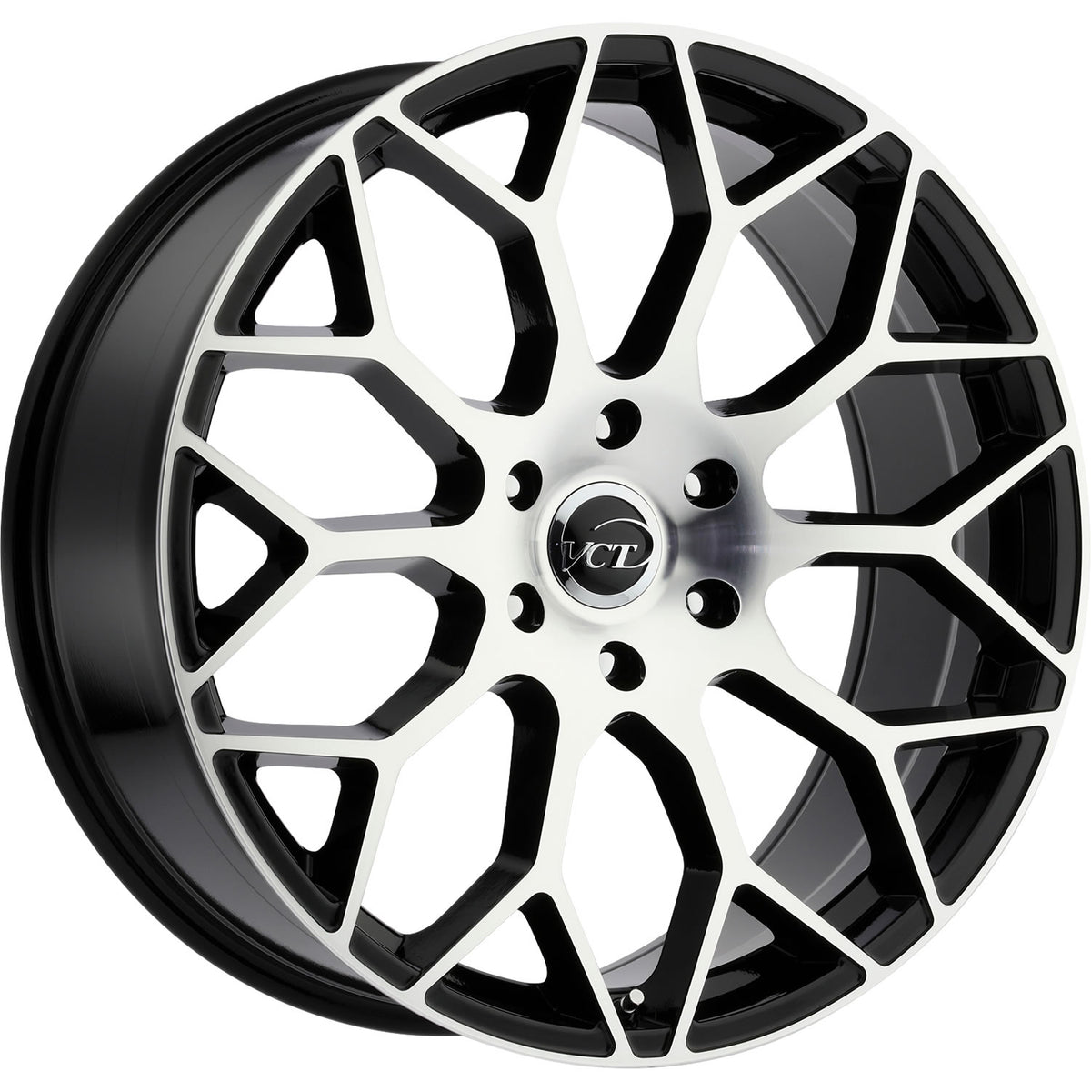 VCT V82 Black Machined Wheel