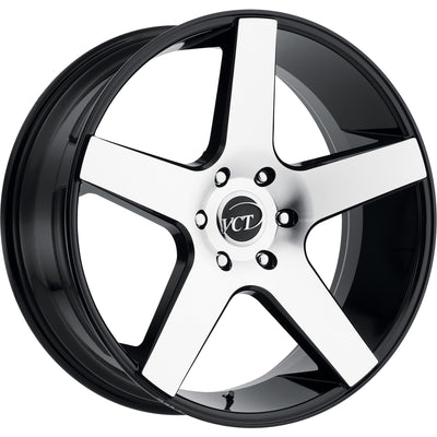 VCT V83 Black Machined Wheel