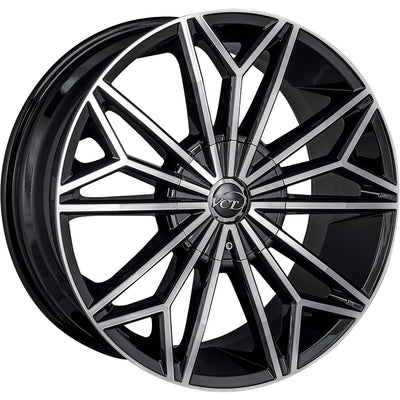VCT Viper Black Machined Wheel