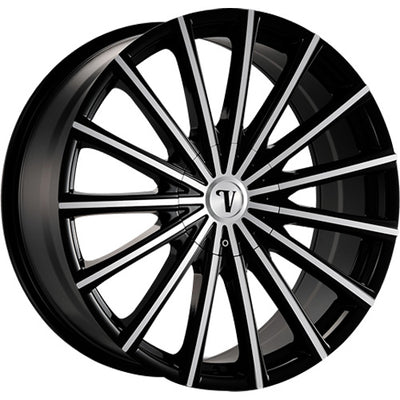 Velocity VW10-M Black Machined Wheel