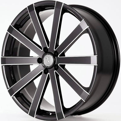 Velocity VW12A Black Milled Wheel
