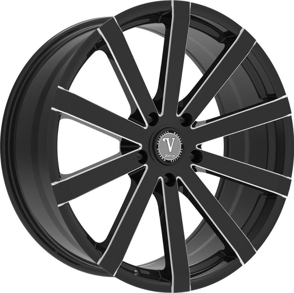 Velocity VW12B Black Milled Wheel