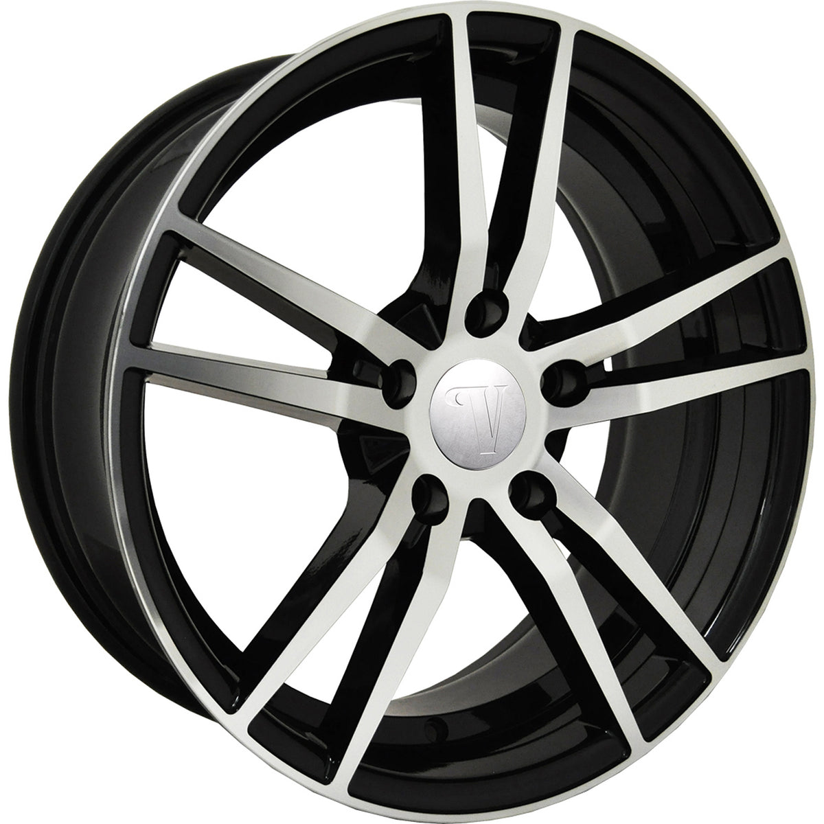 Velocity VW20-M Black Machined Wheel
