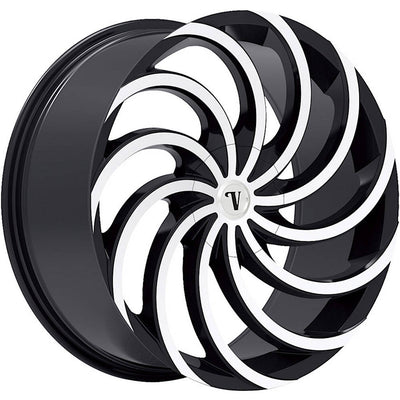 Velocity VW21-M Machined Black wheel