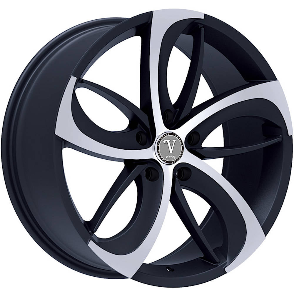 Velocity VW26A-M Black Machined Wheel