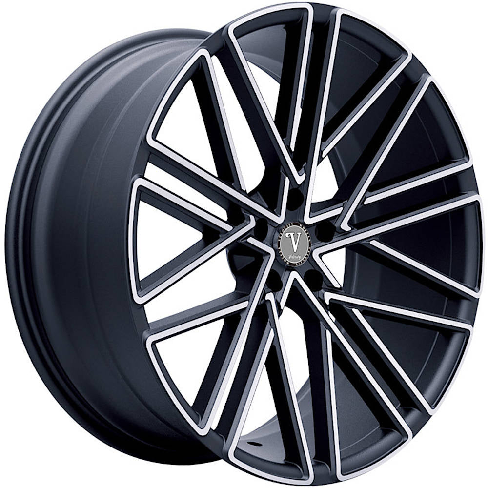 Velocity VW28 Black Machined Wheel