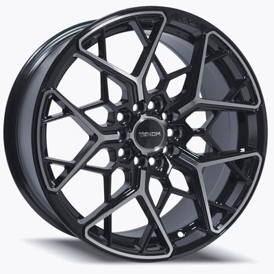 Venom 46 Black Machined Wheel