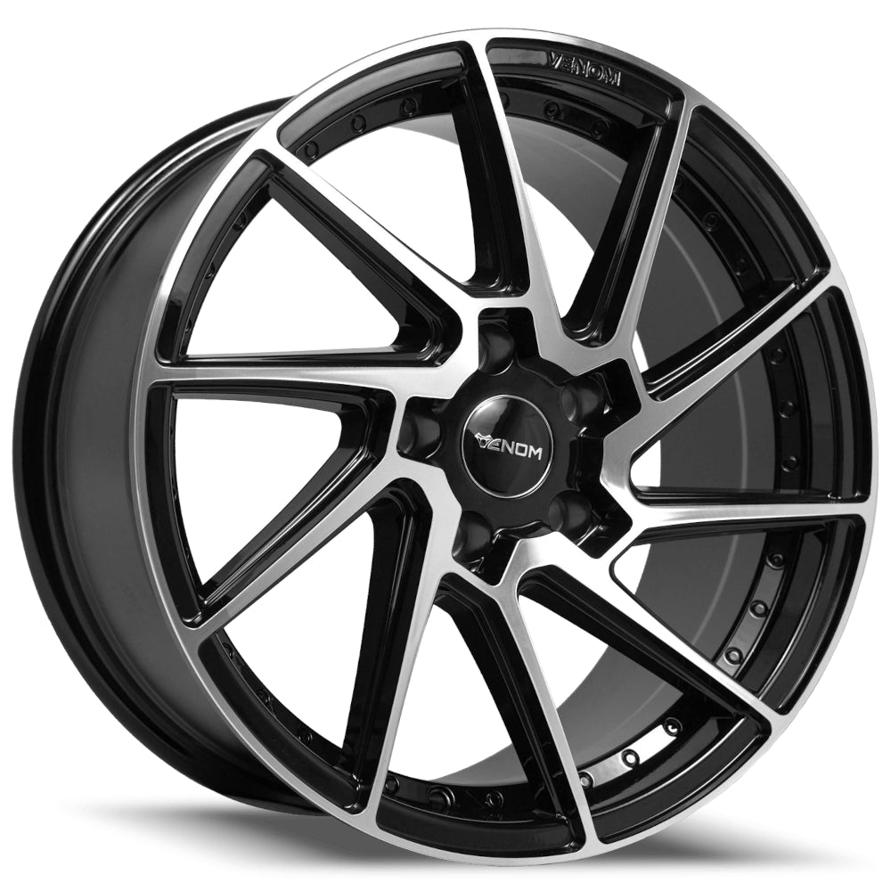 Venom 47 Black Machined Wheel