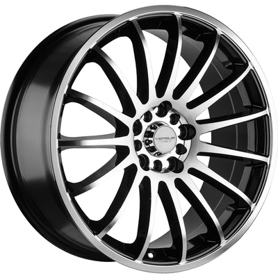 Versus Racing VS162 Black Machined Wheel