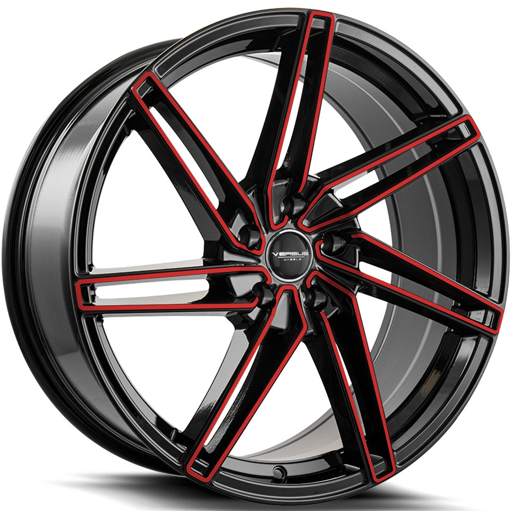 Versus Racing VS88 Black Red Wheel