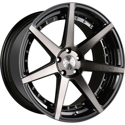 Vertini Dynasty Black Machined Wheel