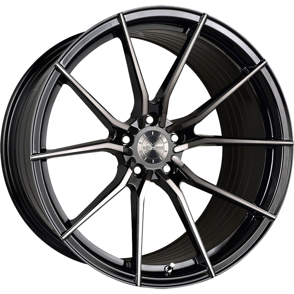 Vertini RF1.2 Black Machined Wheel