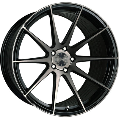 Vertini RF1.3 Black Machined Wheel