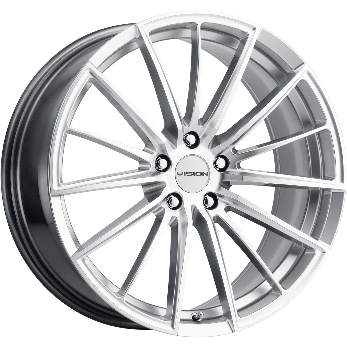 Vision Axis Hypersilver Machined Wheel