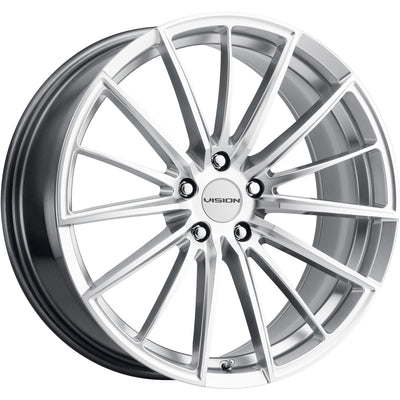 Vision Axis Hypersilver Machined Wheel