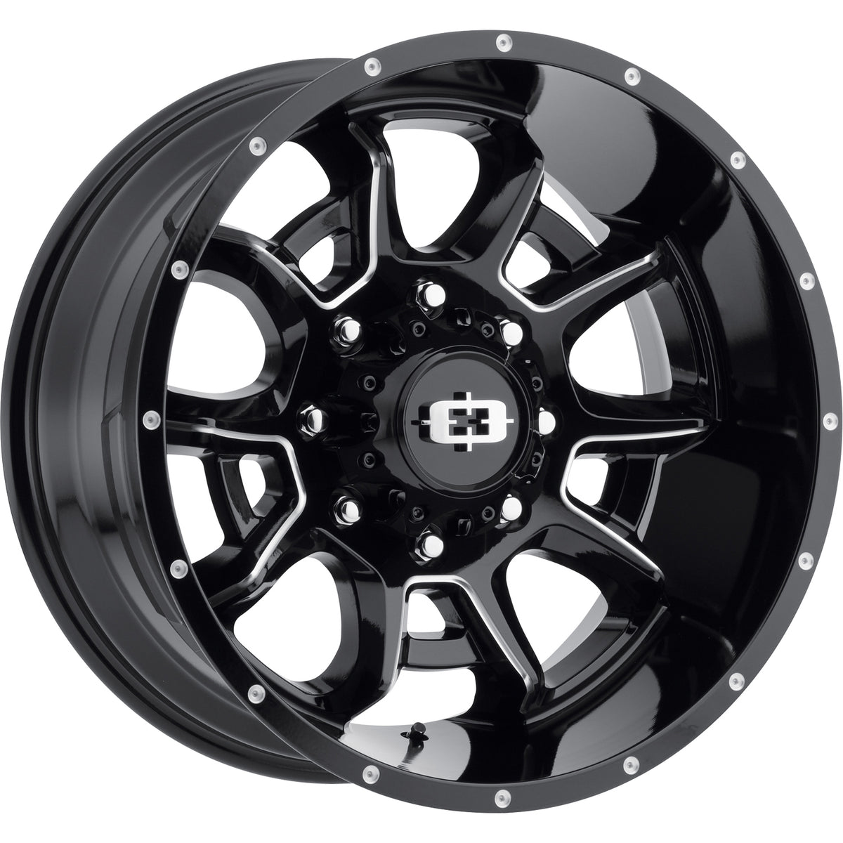 Vision Bomb Black Milled Wheel