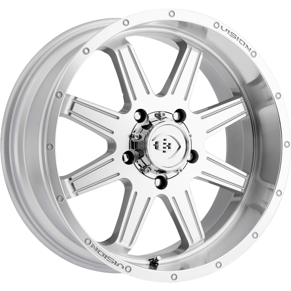 Vision Cannibal Silver Machined Wheel