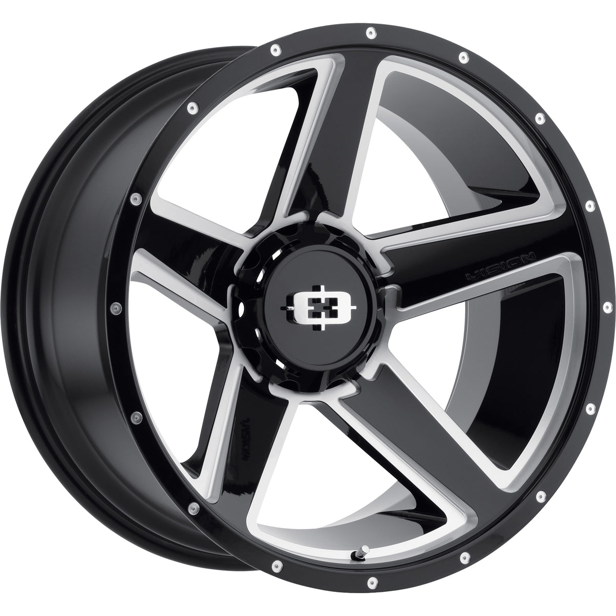 Vision Empire Black Milled Wheel