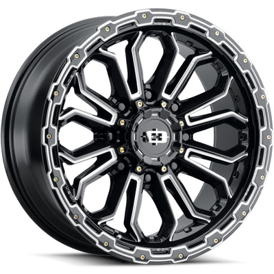 Vision Korupt Black Milled Wheel