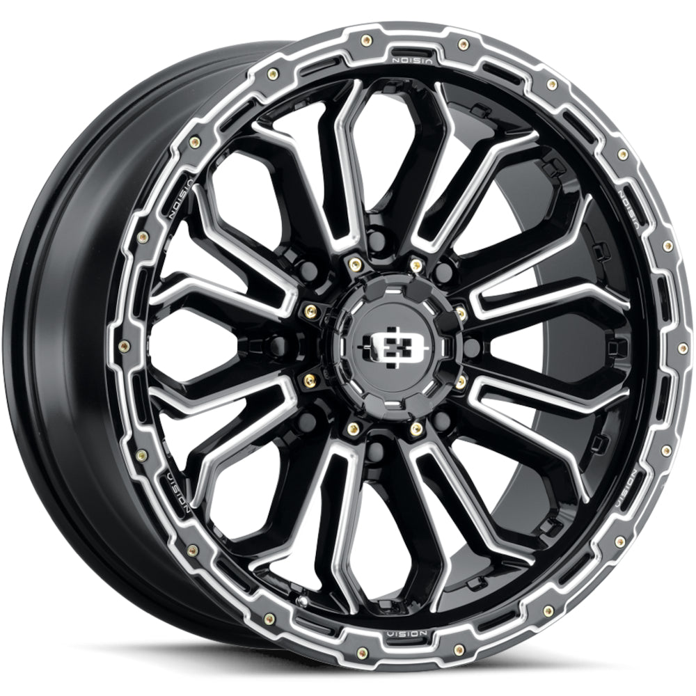 Vision Korupt Black Milled Wheel