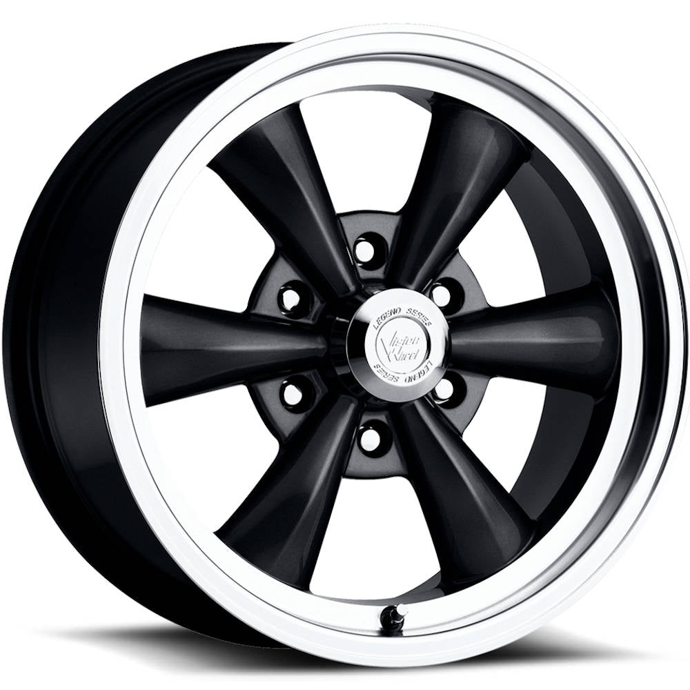 Vision Legend 6 Black Machined Wheel