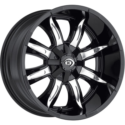 Vision Manic Black Machined Wheel