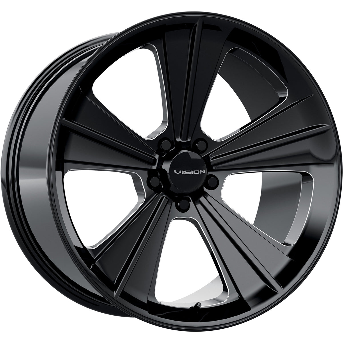 Vision Missile Black Milled Wheel