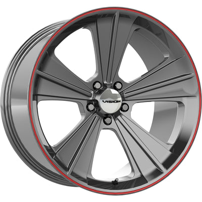 Vision Missile Gunmetal Wheel