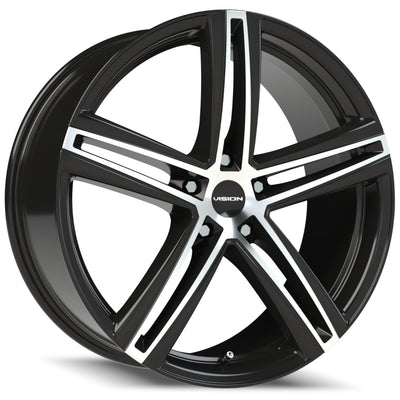 Vision Nitrous Black Machined Wheel