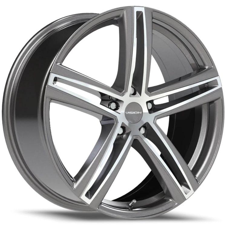 Vision Nitrous Gunmetal Machined Wheel