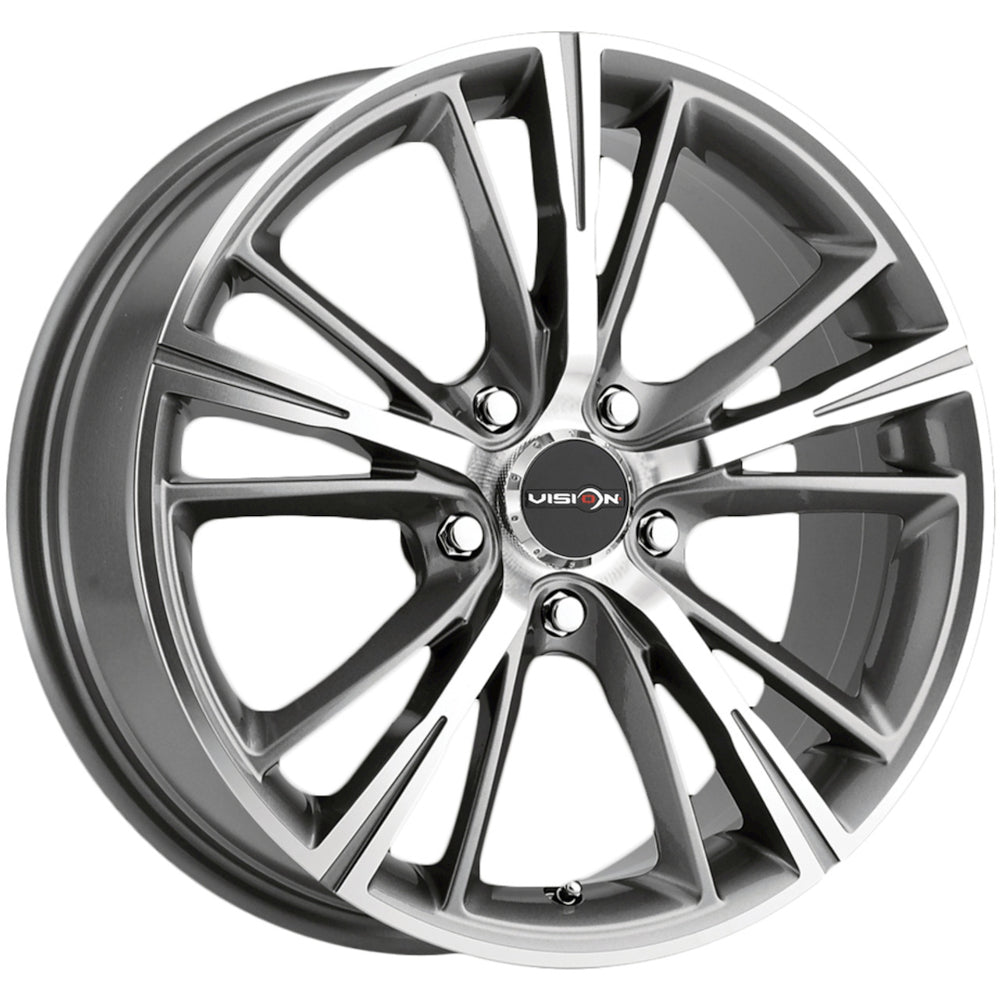 Vision Optima Gunmetal Machined Wheel
