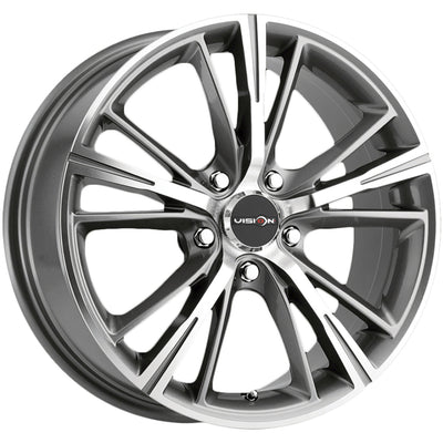 Vision Optima Gunmetal Machined Wheel
