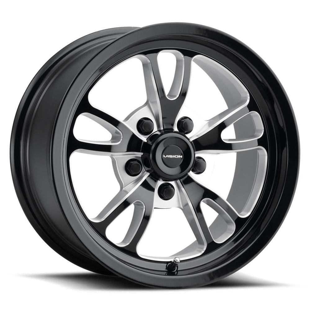 Vision Patriot Black Milled Wheel