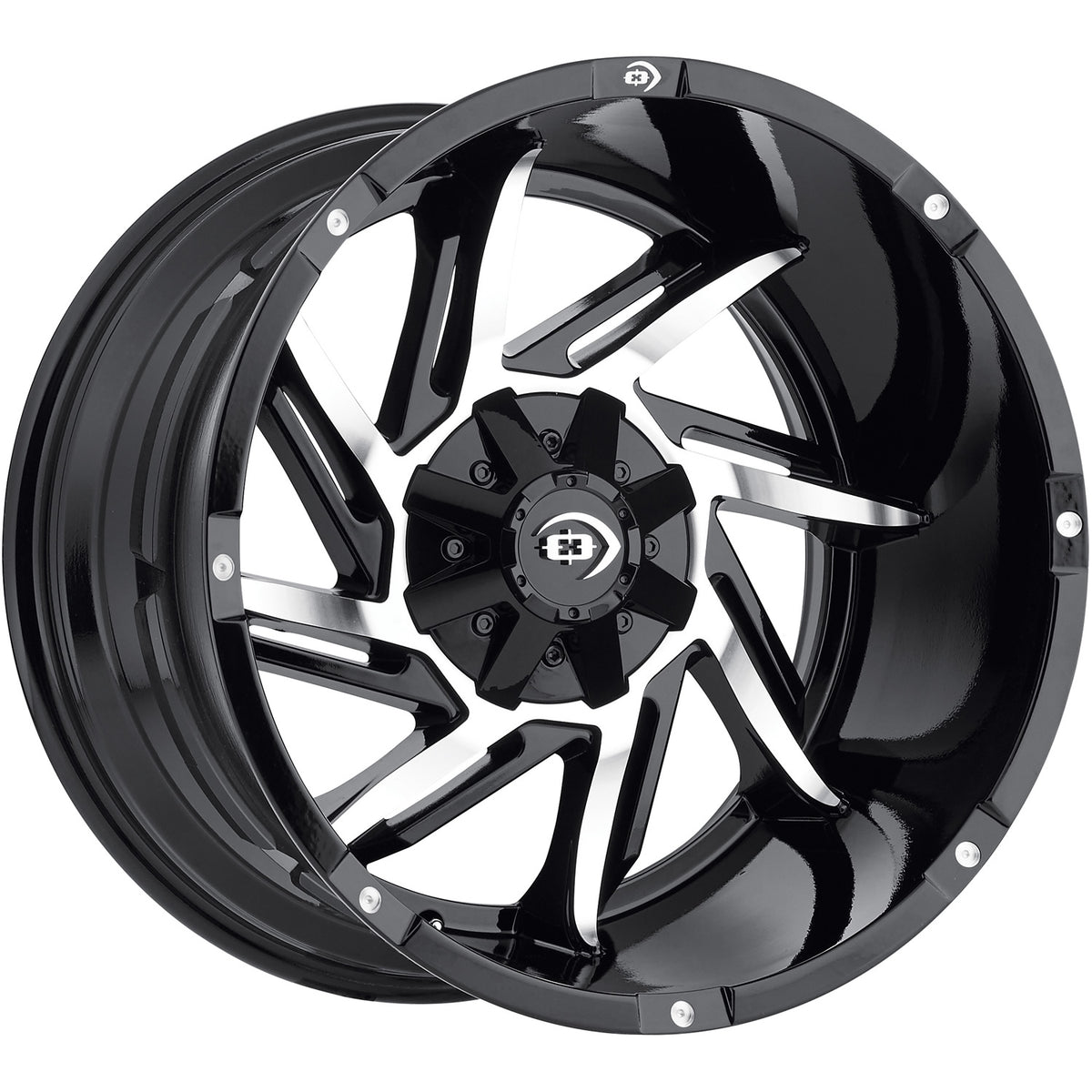 Vision Prowler Black Machined Wheel