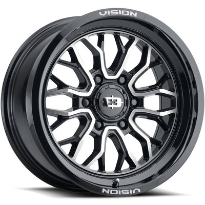 Vision Riot Black Machined Wheel