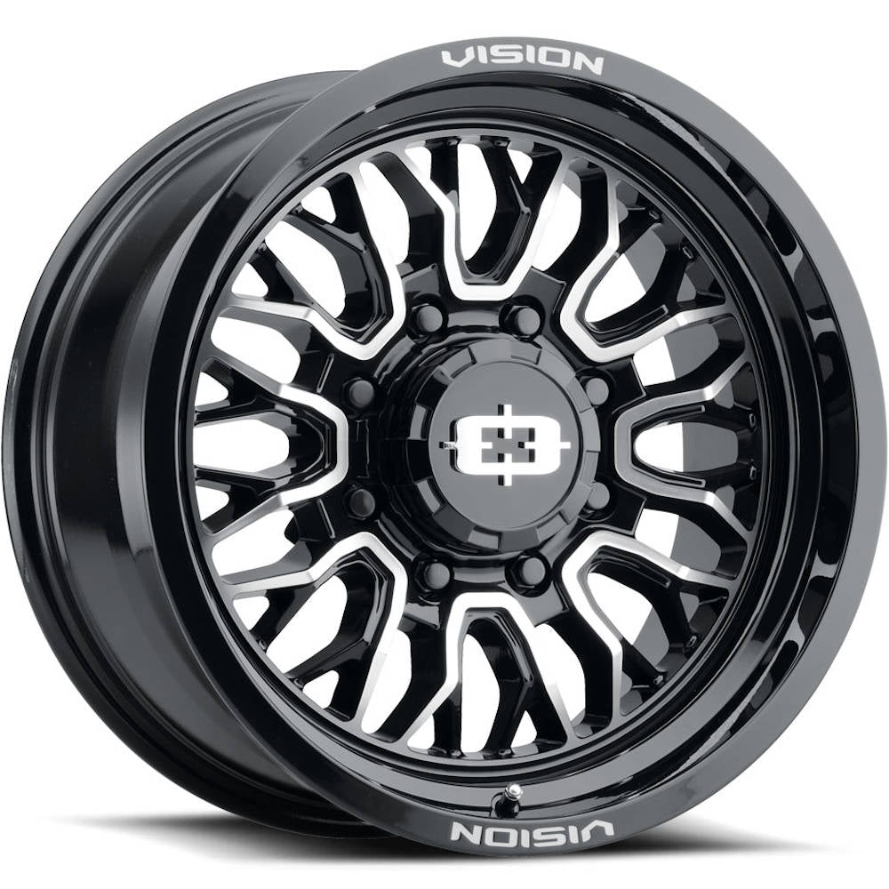 Vision Riot Black Machined Wheel
