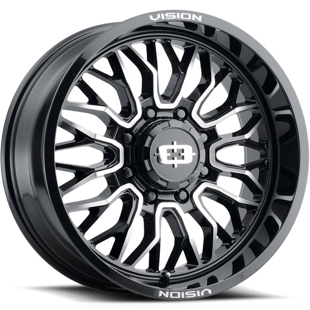 Vision Riot Black Machined Wheel